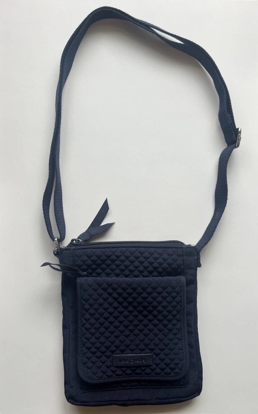 Vera Bradley Little Hipster Crossbody Quilted Classic Bag Navy Women’s Small
